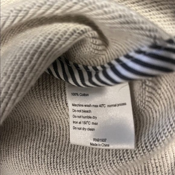 VGUC Shimmering Waltz Gray Embroidered Blazer Sweatshirt Jacket Pea Coat 38 - Picture 6 of 8